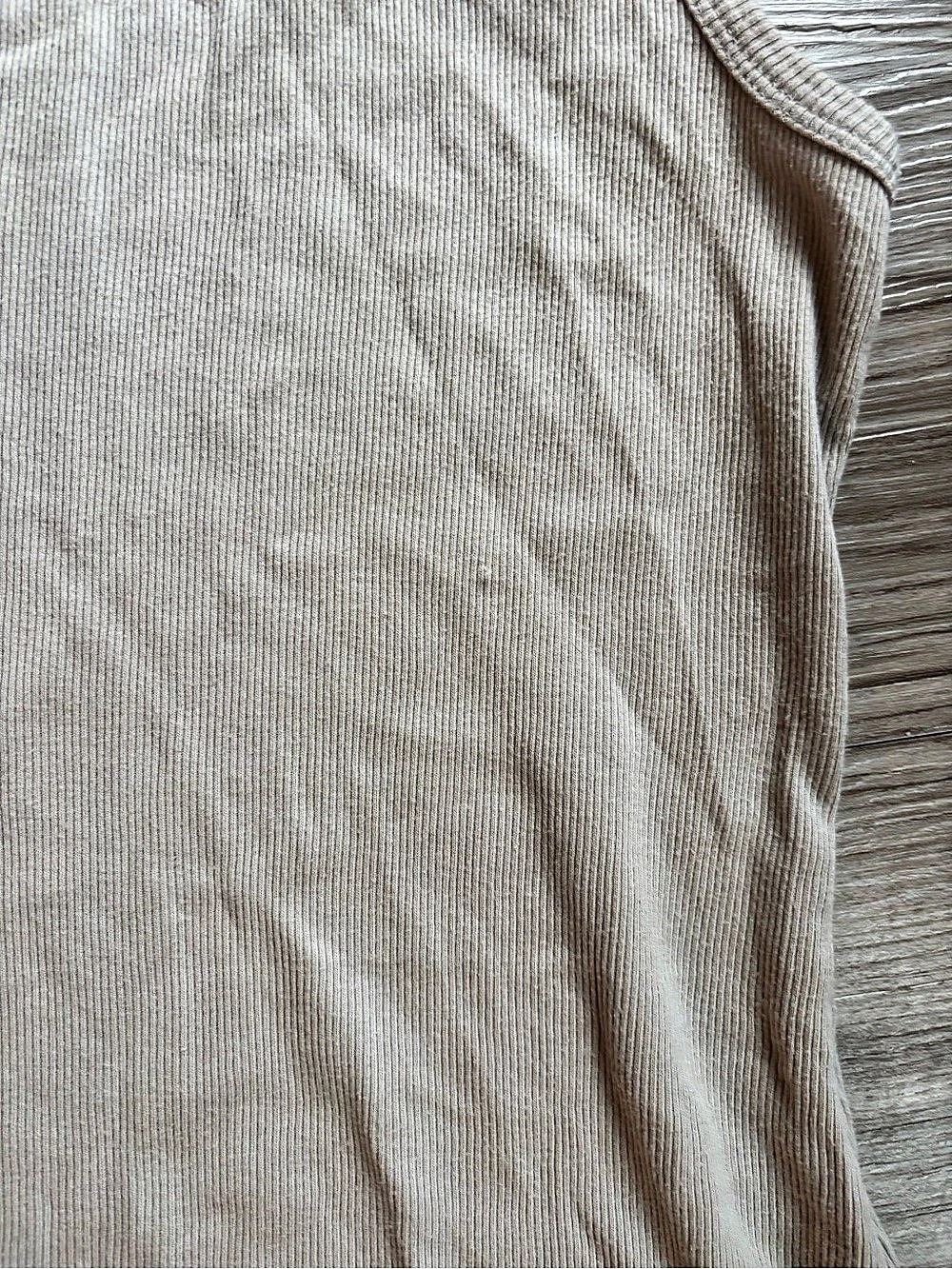James Perse Ribbed Daily Tank Ribbed Tank Top Beige Size 1 - Picture 3 of 4
